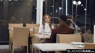 After the restaurant, two slender bitches went to a black guy to work off their dinner